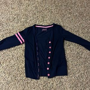 Justice blue and pink sweater size 8